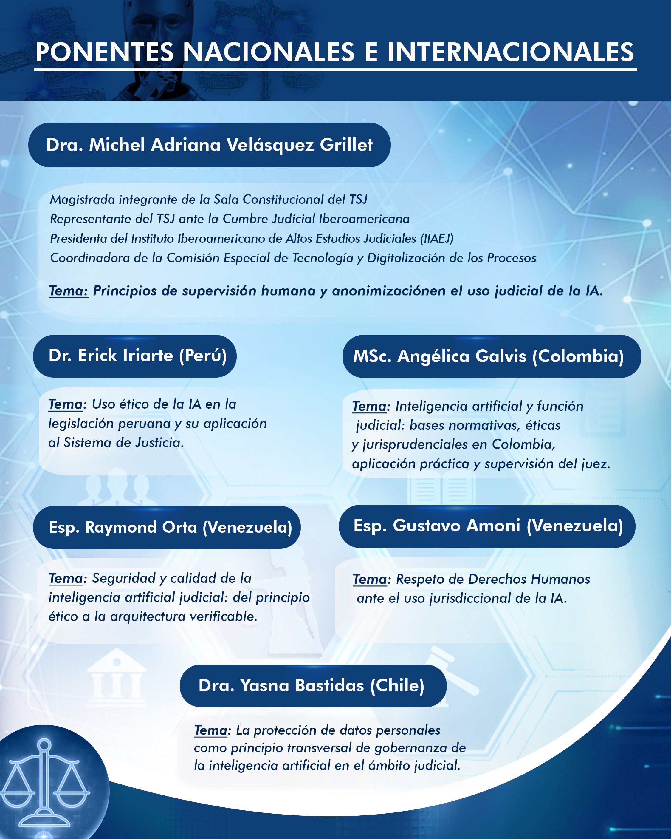 Afiche oficial de ponentes nacionales e internacionales y temas del IX Simposio